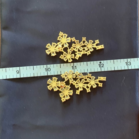 Nordstrom Cubic Zirconia Flower Statement Earrings - Picture 7 of 8